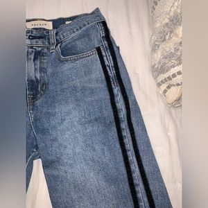 Pacsun Jeans with black velvet stripes